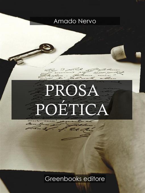 Title details for Prosa poética by Amado Nervo - Available